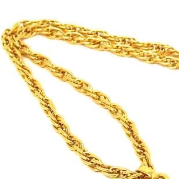 Chanel 24K Gold-plated Sunburst Necklace - Picture 4 of 4